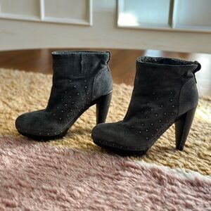 Nine West  Gray Ankle Boots